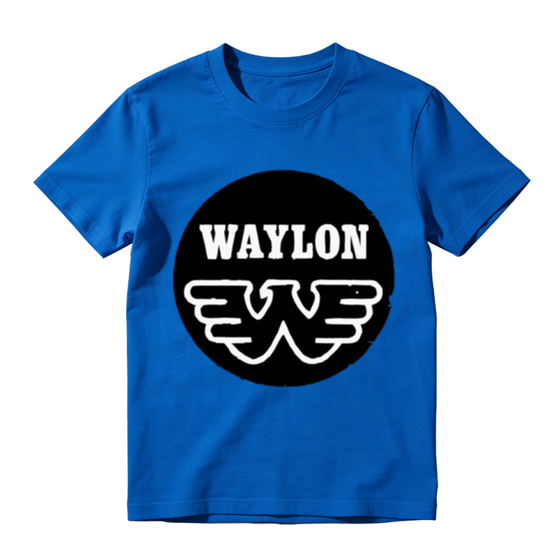 Black White Circular Badge Wing W Letter Print Casual T-shirt
