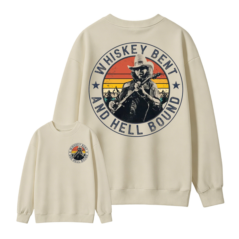 Vintage Country Music T-Shirt, Retro Outlaw Cowboy Graphic  Sweatshirt