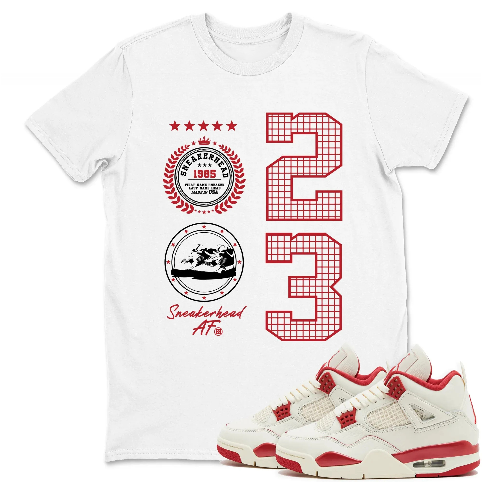 Sneaker Emblem TEEWAVO Sneaker Tees - Air Jordan 4 Valentines Day