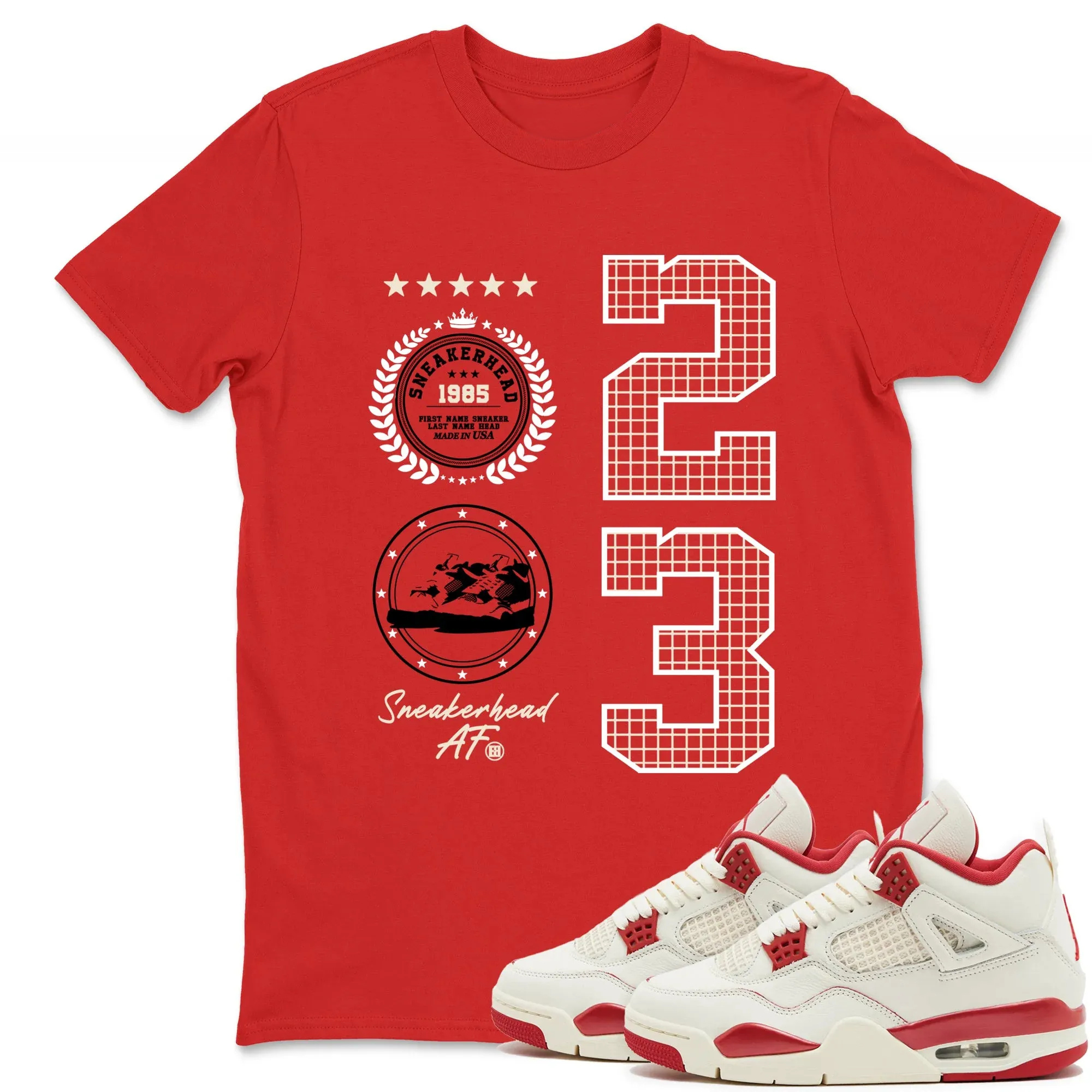 Sneaker Emblem TEEWAVO Sneaker Tees - Air Jordan 4 Valentines Day