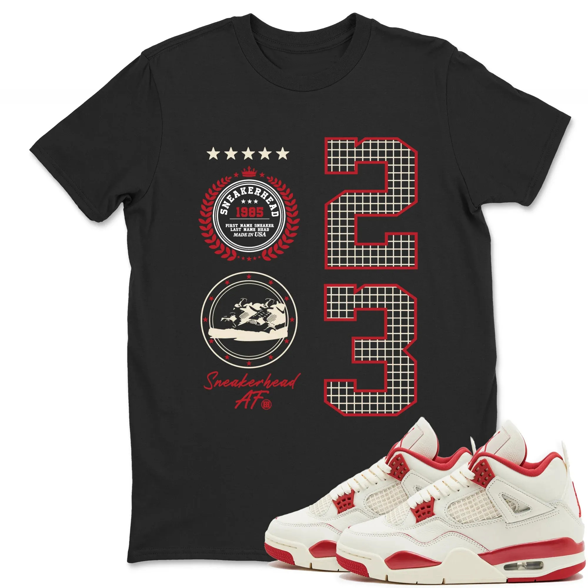 Sneaker Emblem TEEWAVO Sneaker Tees - Air Jordan 4 Valentines Day