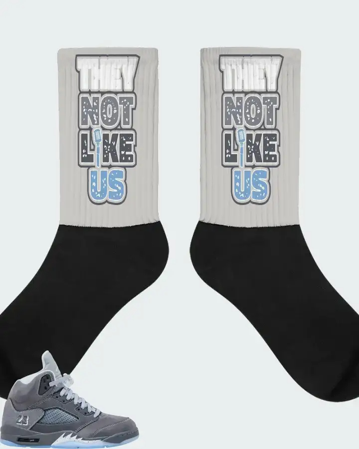 Air Jordan 5 Retro Wolf Grey 2026 Sneaker Matching Socks