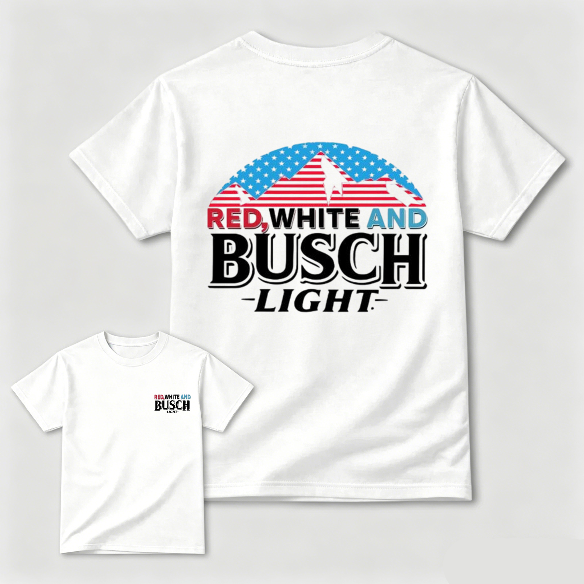 Red White and Busch Light T-Shirt for Men Women