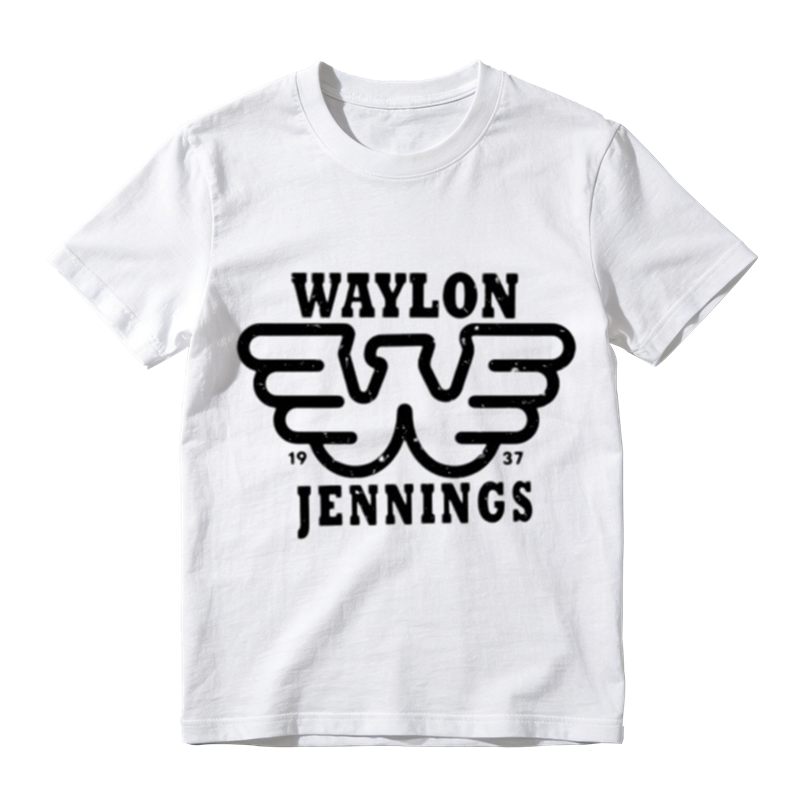 Distressed Double Layer Wing W Symbol Year Letter Print Casual T-shirt