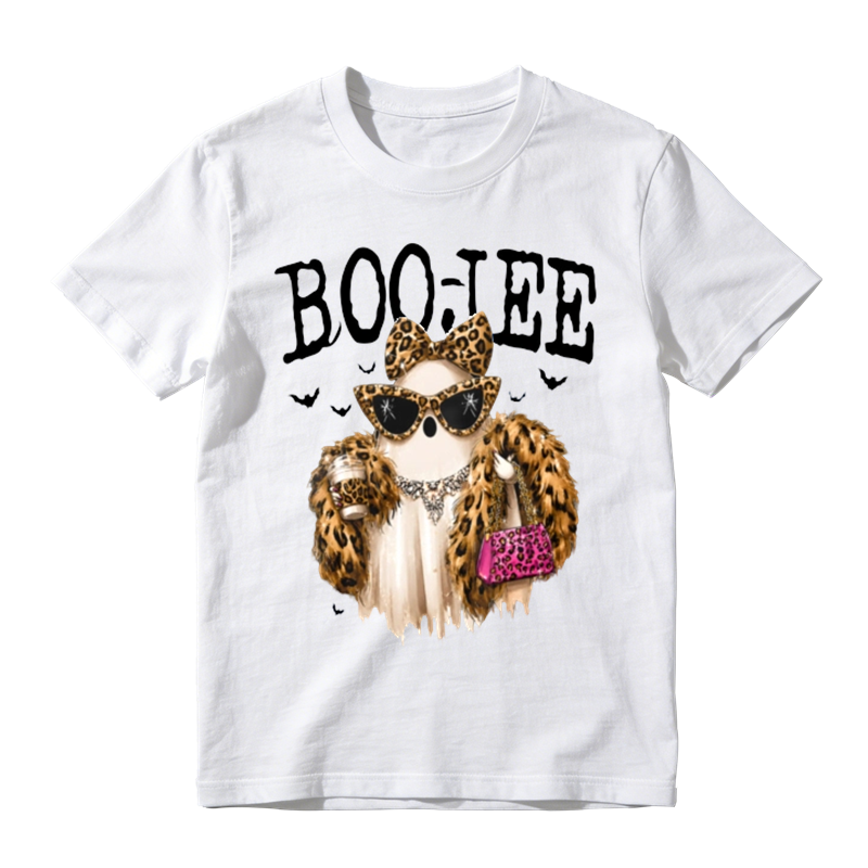 Boojee Leopard Print Owl With Sunglasses And Pink Handbag Graphic T-shirt