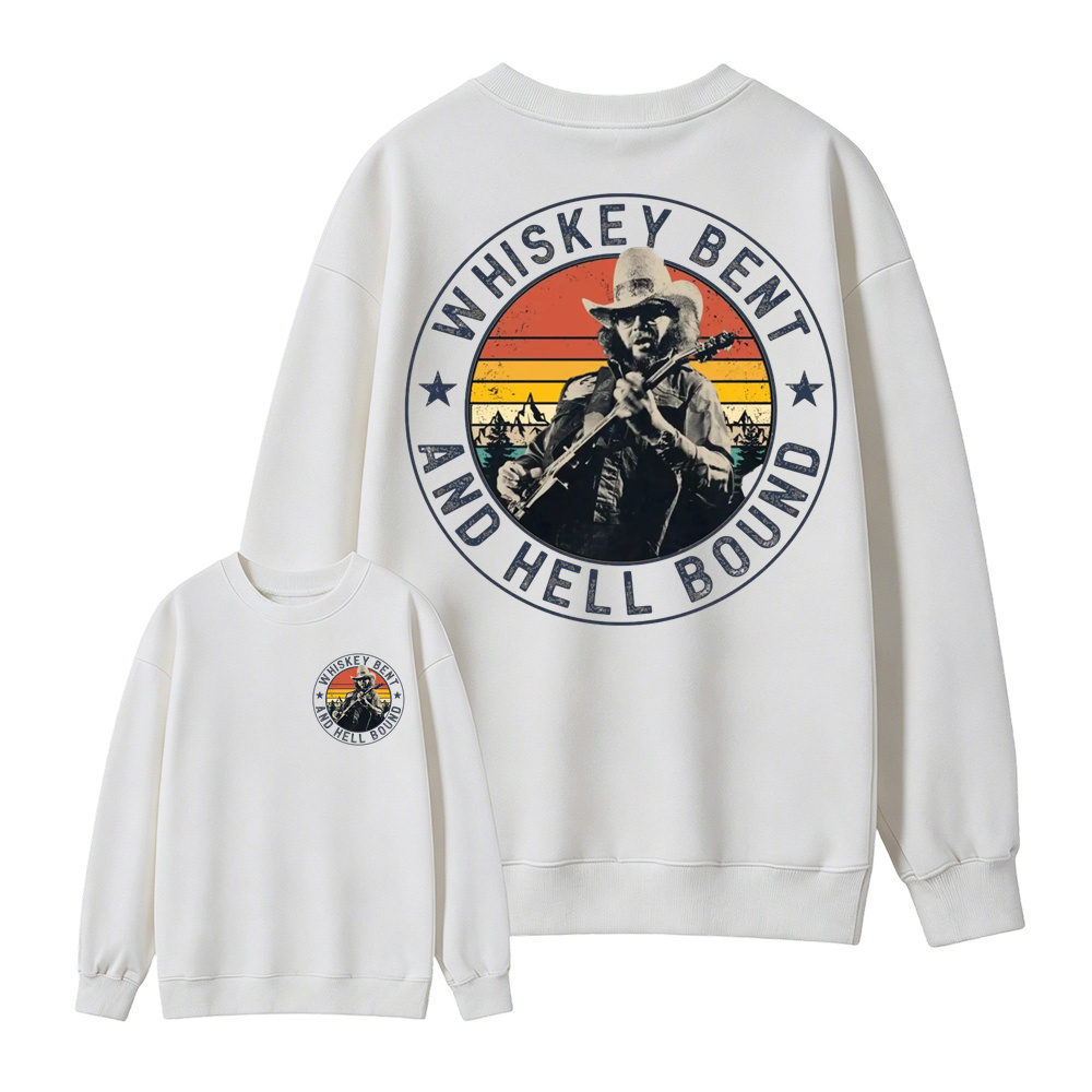 Vintage Country Music T-Shirt, Retro Outlaw Cowboy Graphic  Sweatshirt