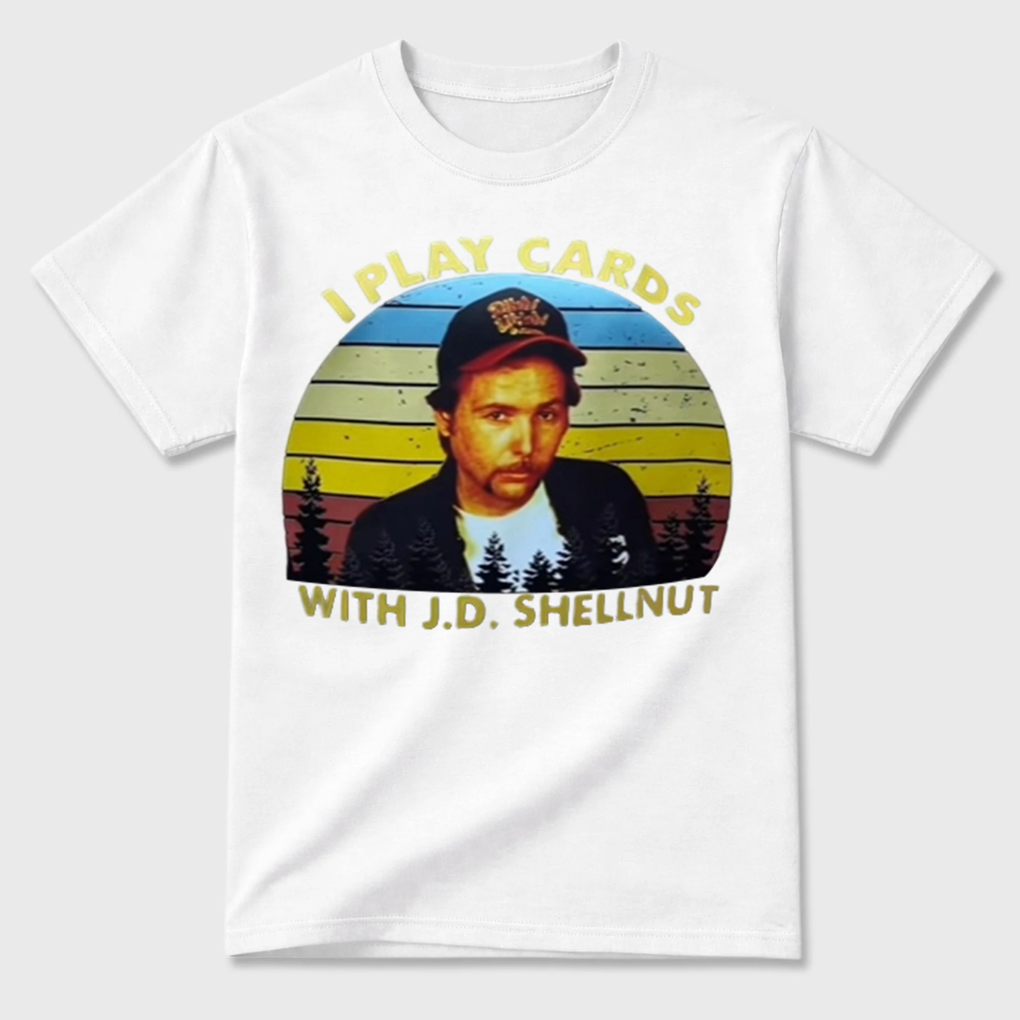 Funny Card Player Vintage Sunset Shirt