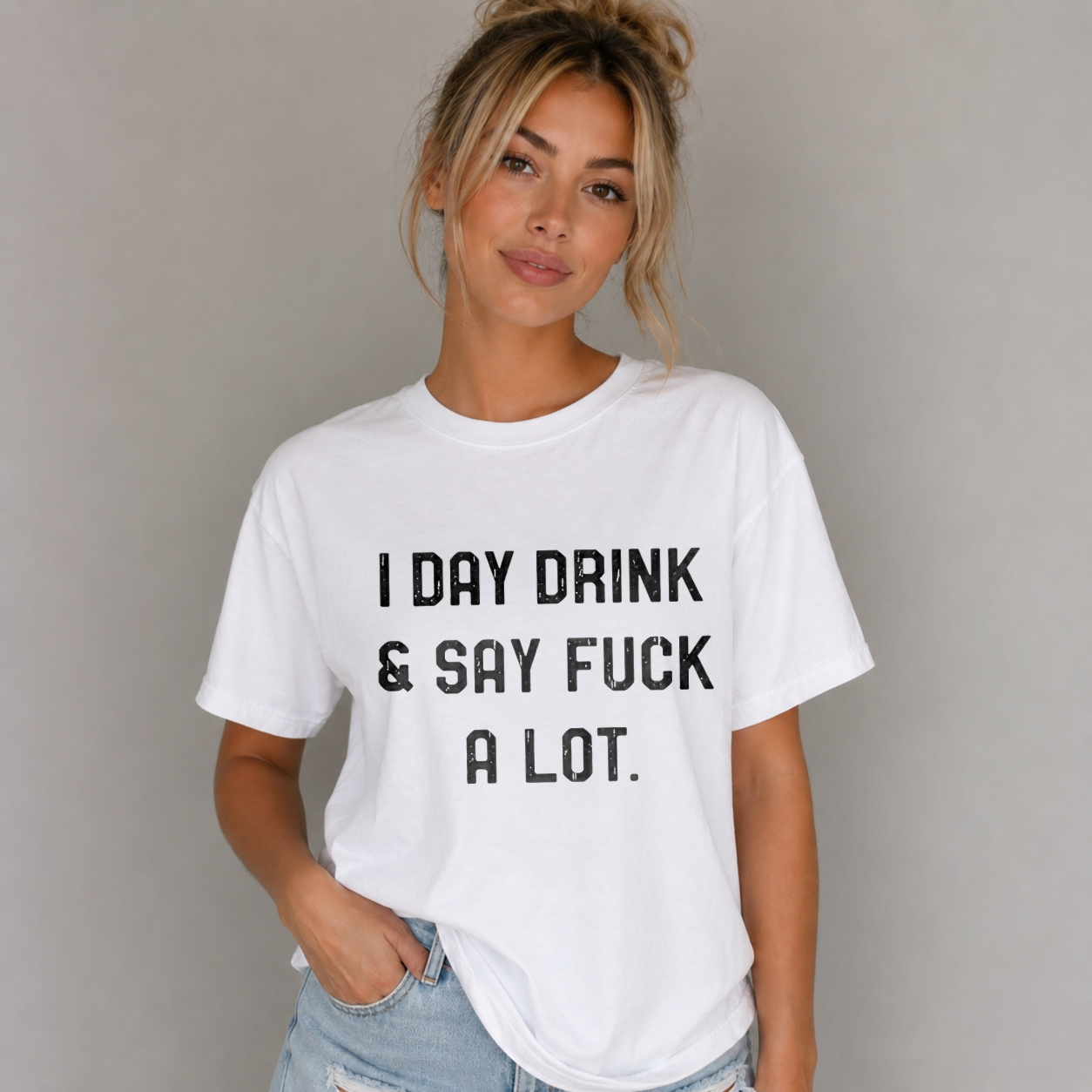 I Day Drink And Say Fuck A Lot Unisex Classic T-shirt