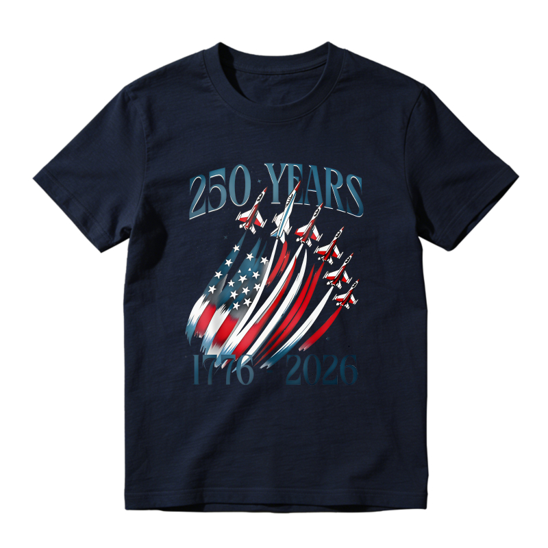 250 Years American Flag And Jets 1776 2026 Unisex Classic T-shirt