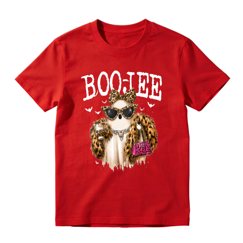 Boojee Leopard Print Owl With Sunglasses And Pink Handbag Graphic T-shirt