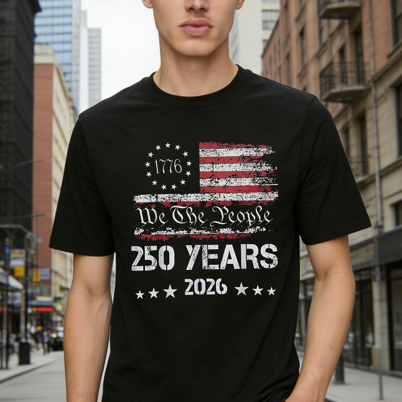 American Flag 1776 We The People 250 Years 2026 Unisex Classic T-shirt
