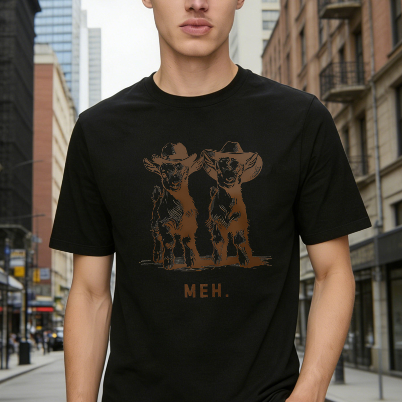 Goat With Cowboy Hat Meh Unisex Classic T-shirt
