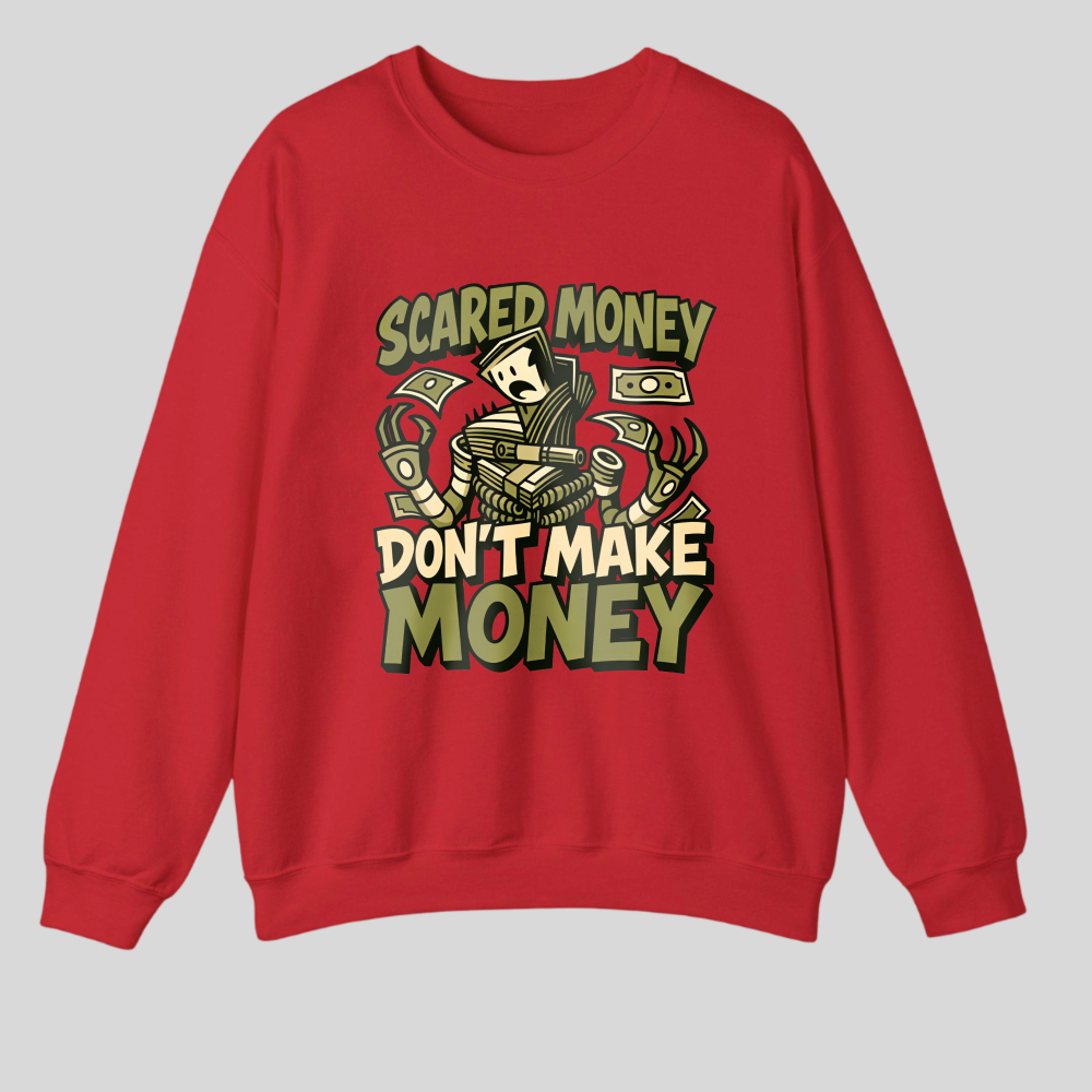 Scared Money Don't Make Money tshirt 100% cotton