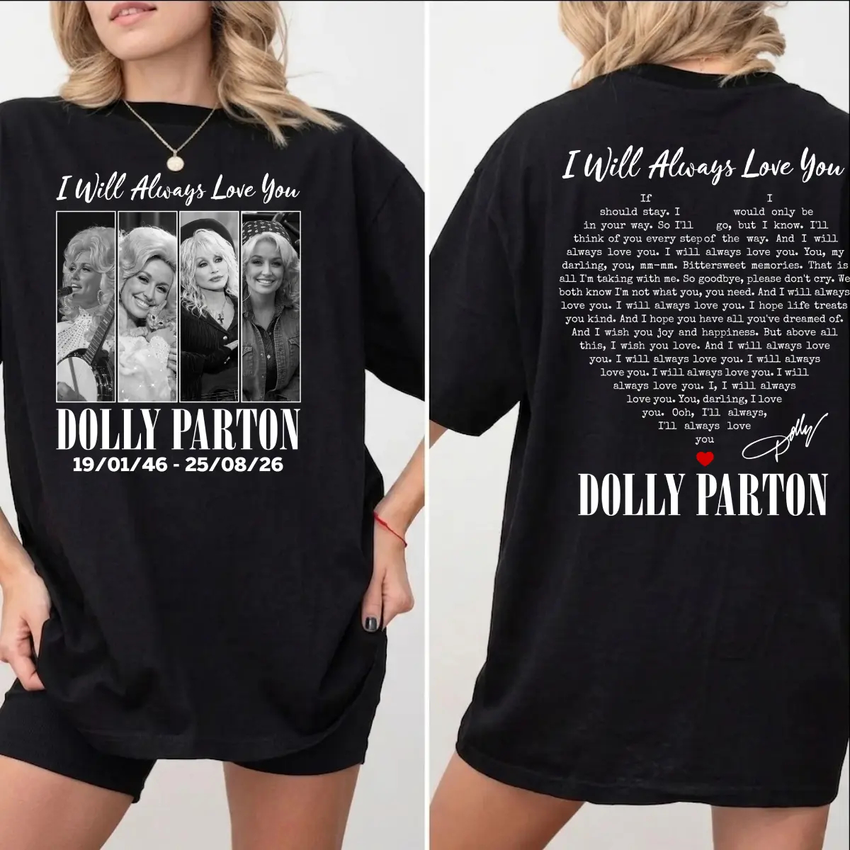  I Will Always Love You T-Shirt, Country Music Legend Graphic Tee, Unisex Fan Gift