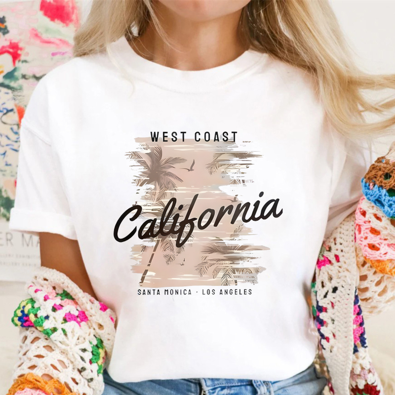 West Coast California Palm Tree Design Unisex Classic T-shirt