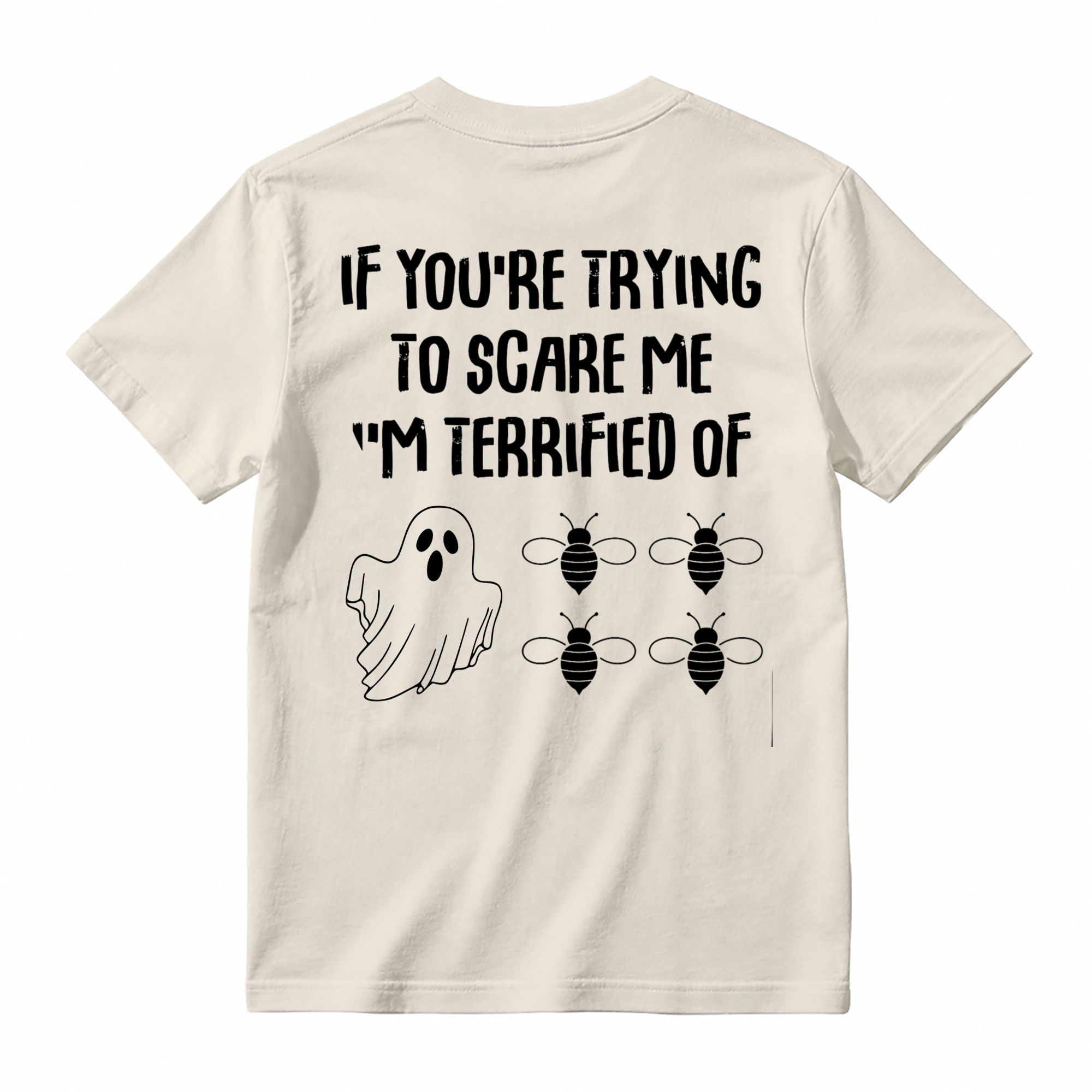 Funny Halloween Ghost Bee T Shirt