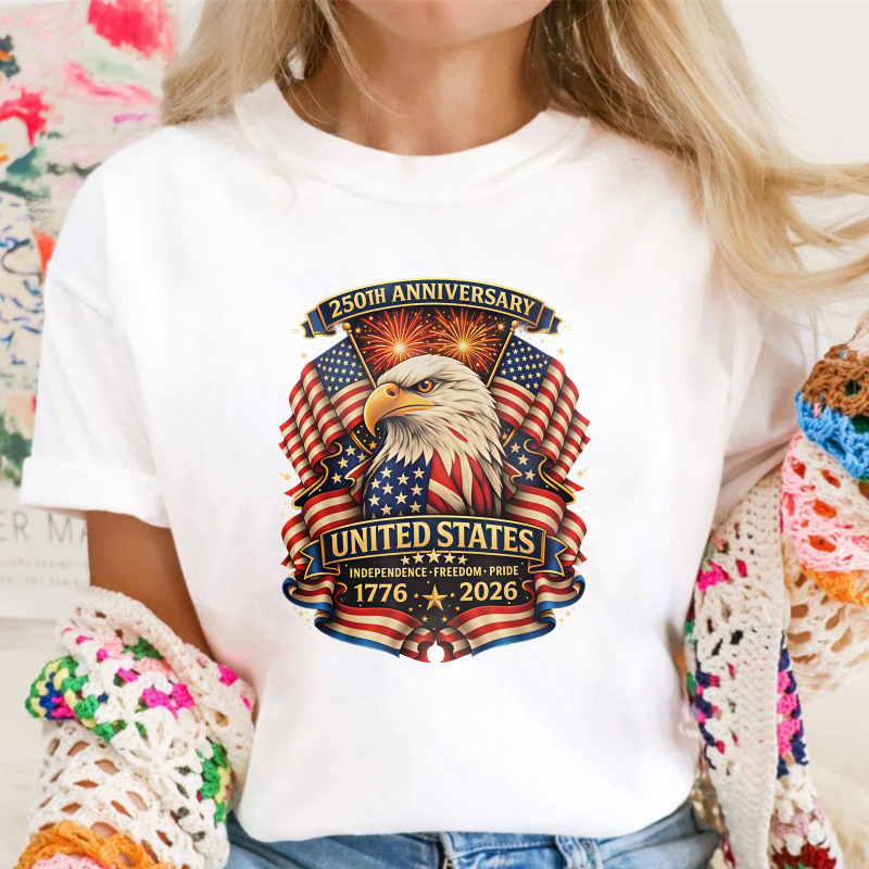 250th Anniversary United States Eagle Flag Independence Freedom Pride 1776 2026 Unisex Classic T-shirt