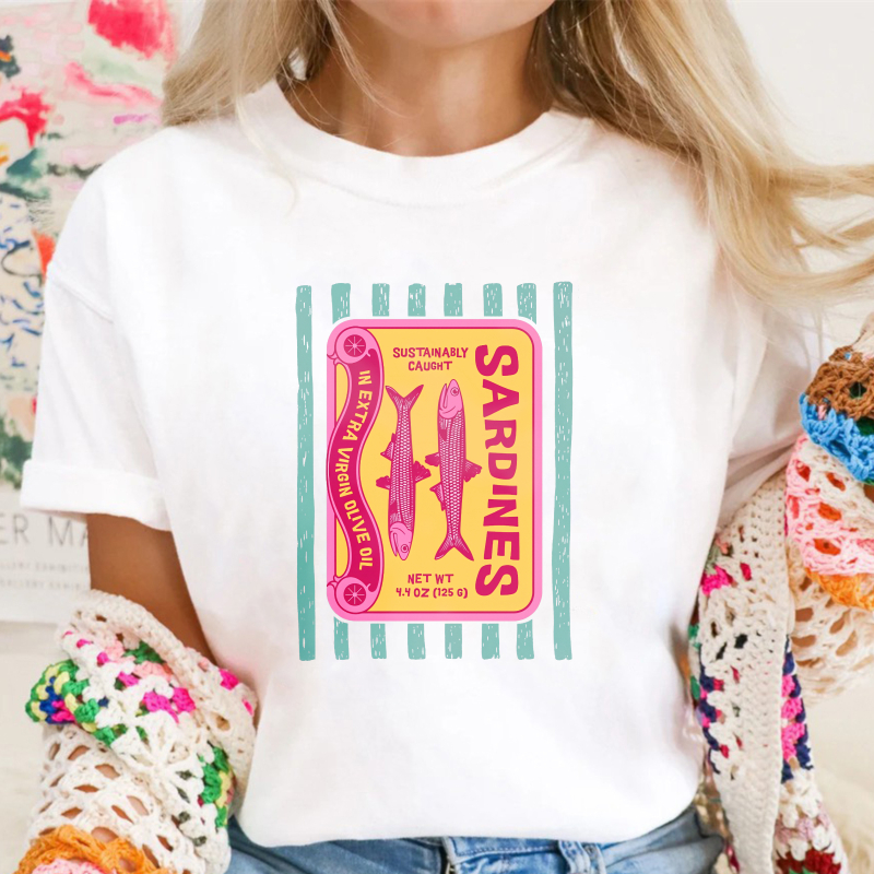 Sardines Can Label Design Unisex Classic T-shirt