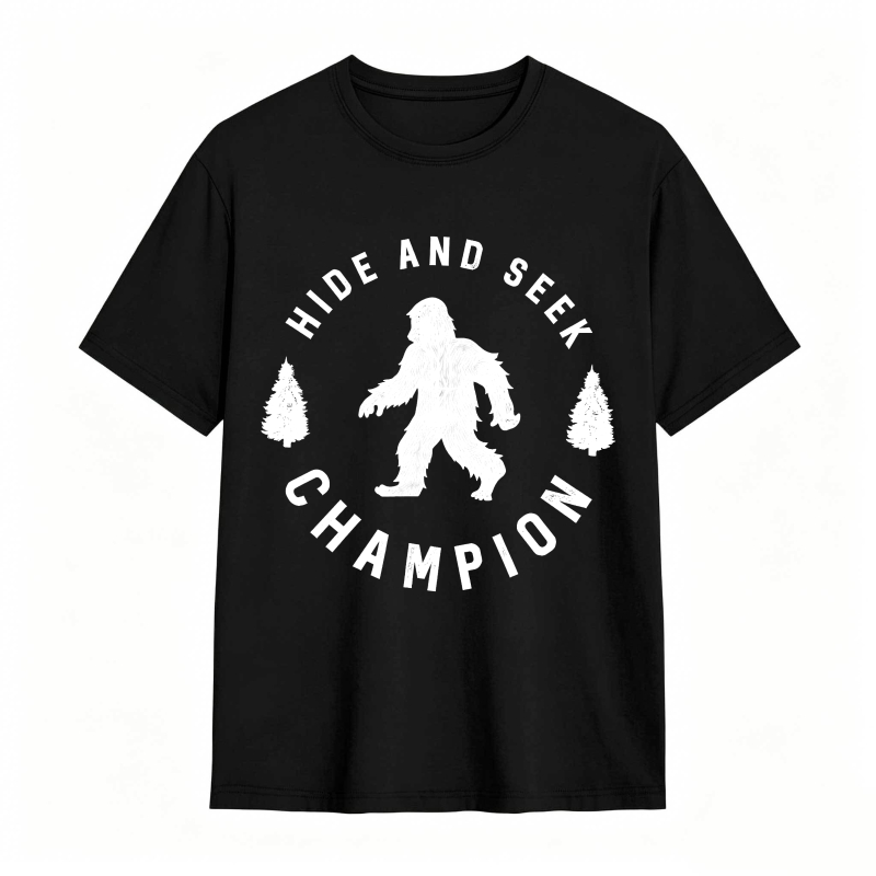 Hide And Seek Champion Bigfoot Design Unisex Classic T-shirt