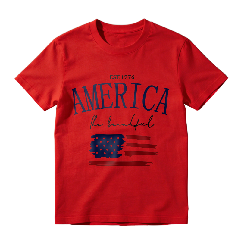 America The Beautiful Flag Design Unisex Classic T-shirt
