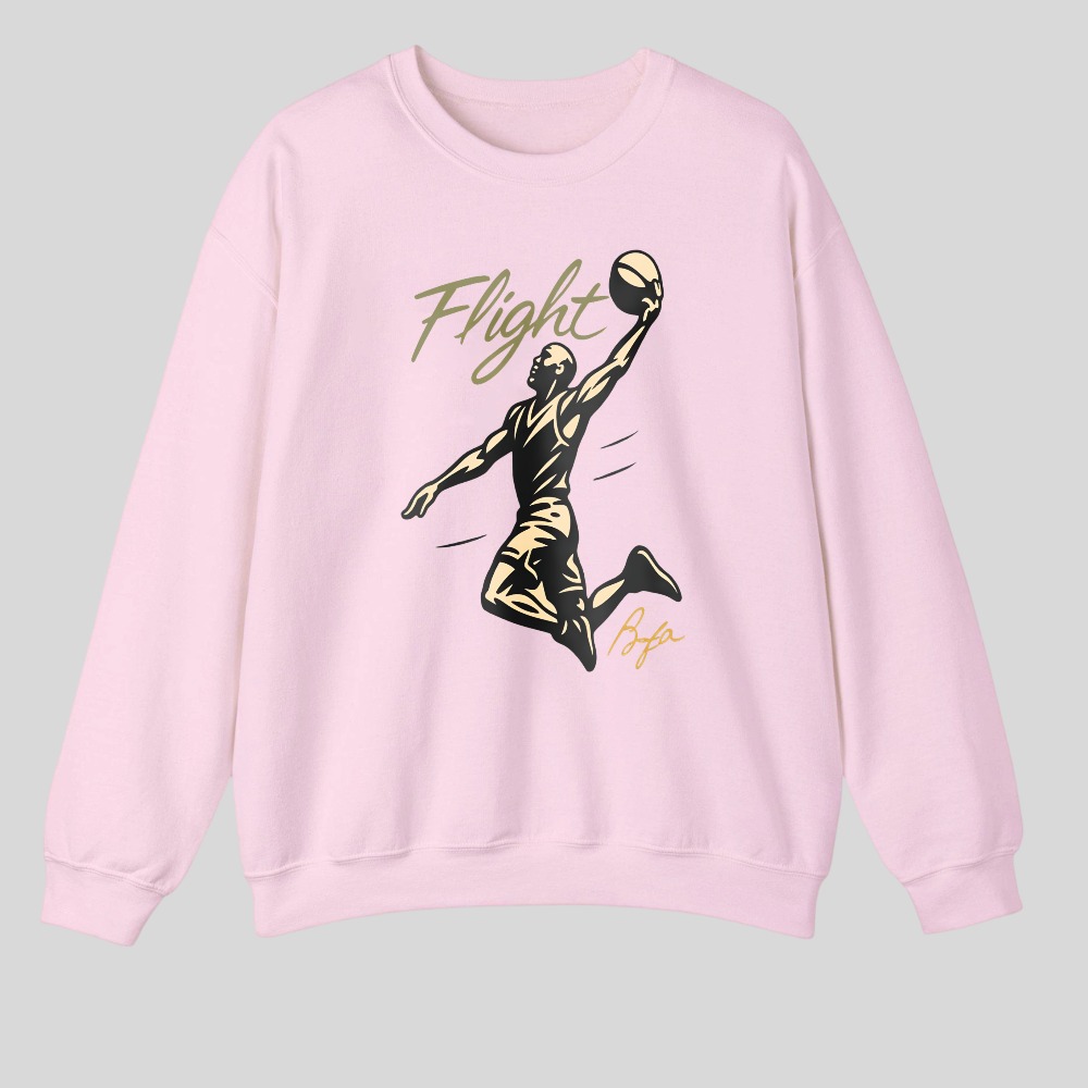 Flight Basketball Player Jumping Dunk tshirt 100% cotton