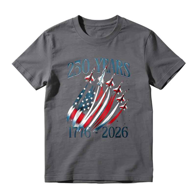 250 Years American Flag And Jets 1776 2026 Unisex Classic T-shirt