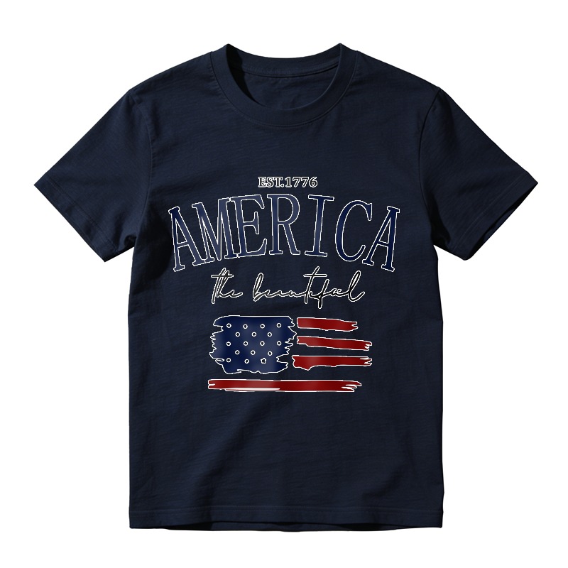 America The Beautiful Flag Design Unisex Classic T-shirt