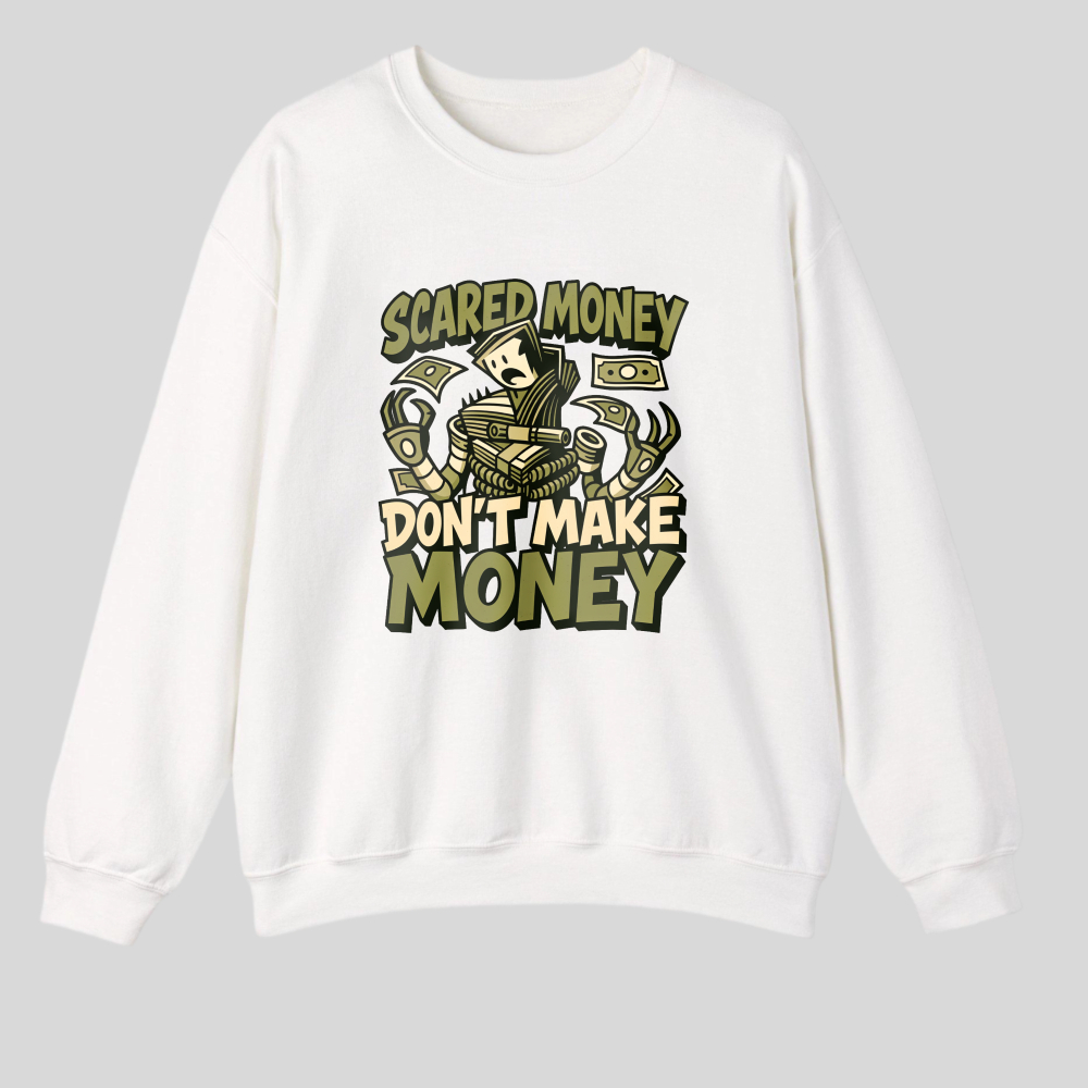 Scared Money Don't Make Money tshirt 100% cotton