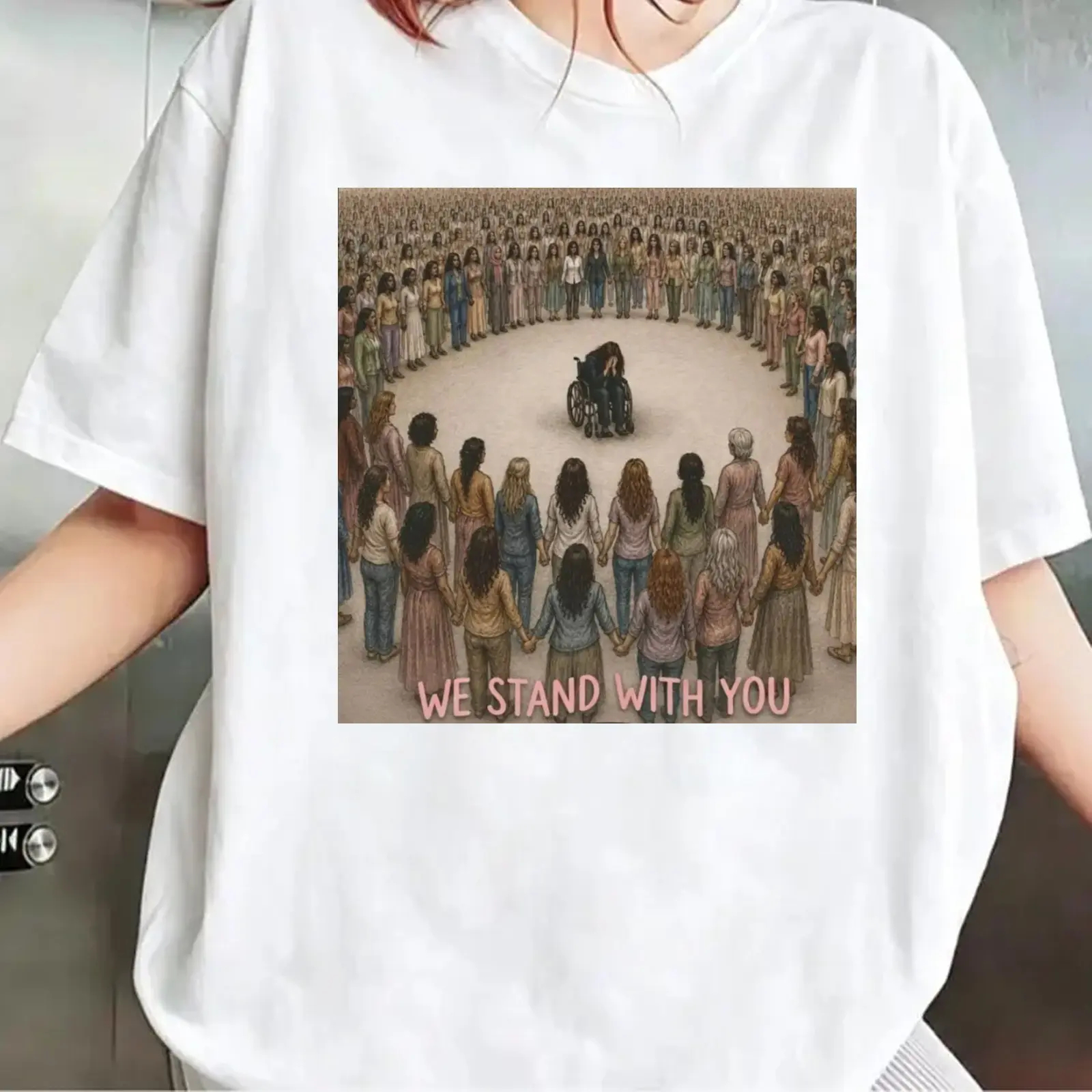 We Stand With You Mother’s Support Tee – Trendy Top and Meaningful Gift
