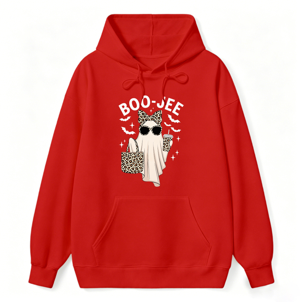 Boo Jee Leopard Cat Ghost Halloween Sweatshirt