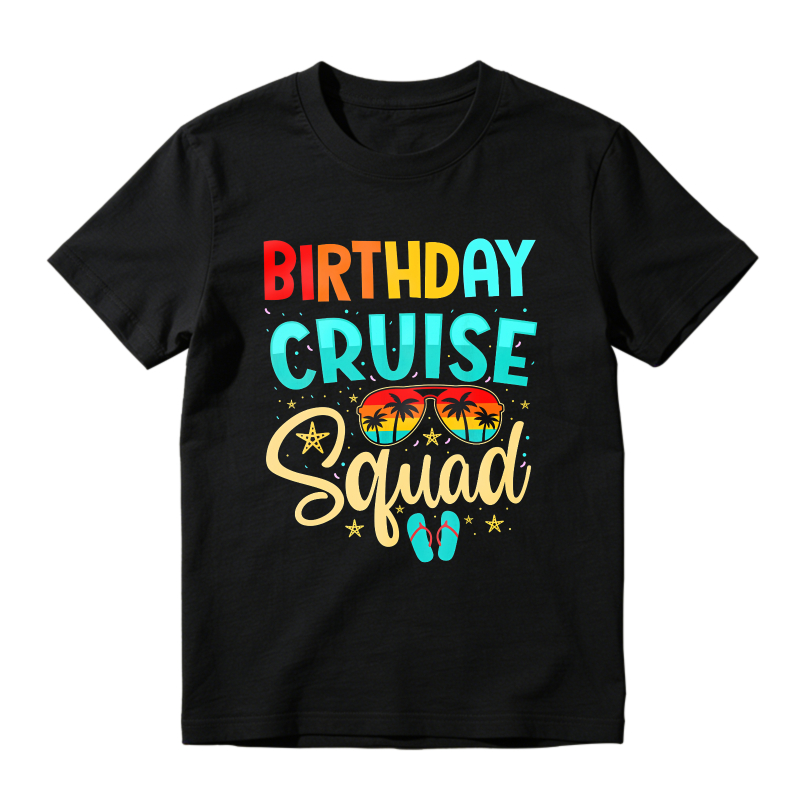 Birthday Cruise Squad With Sunglasses And Flip Flops Unisex Classic T-shirt