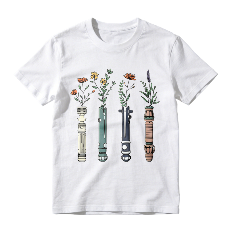 Flower Lightsaber Design Unisex Classic T-shirt