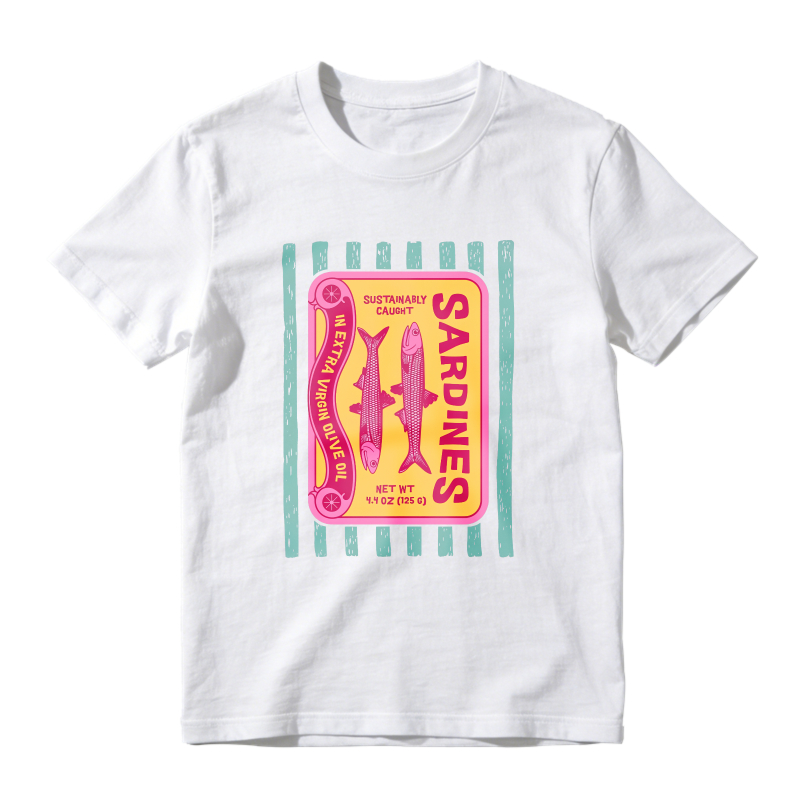Sardines Can Label Design Unisex Classic T-shirt