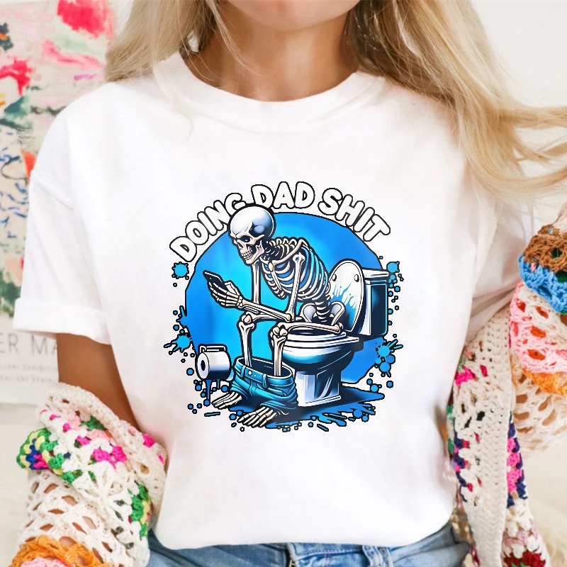 Skeleton Doing Dad Shit Unisex Classic T-shirt