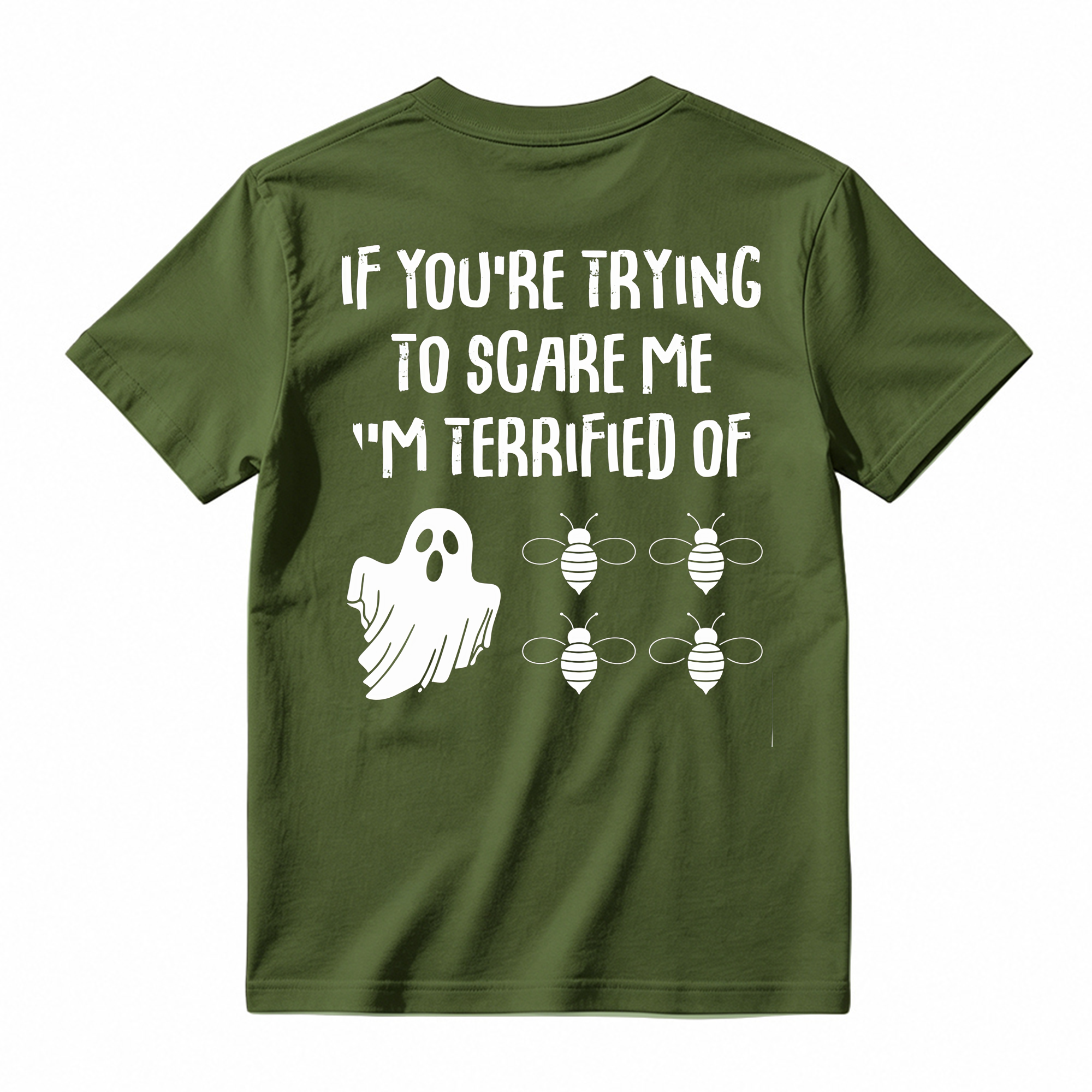 Funny Halloween Ghost Bee T Shirt