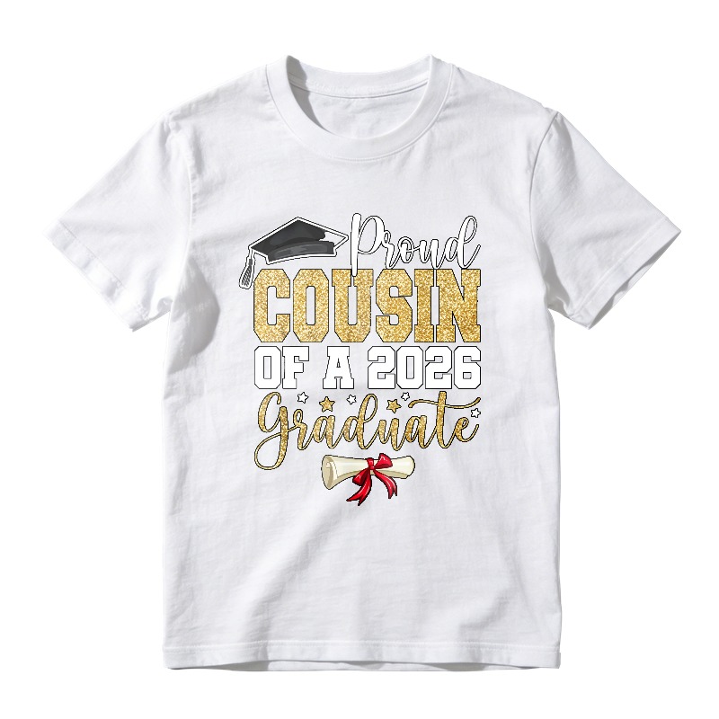 Proud Cousin Of A 2026 Graduate Graduation Cap And Diploma Unisex Classic T-shirt