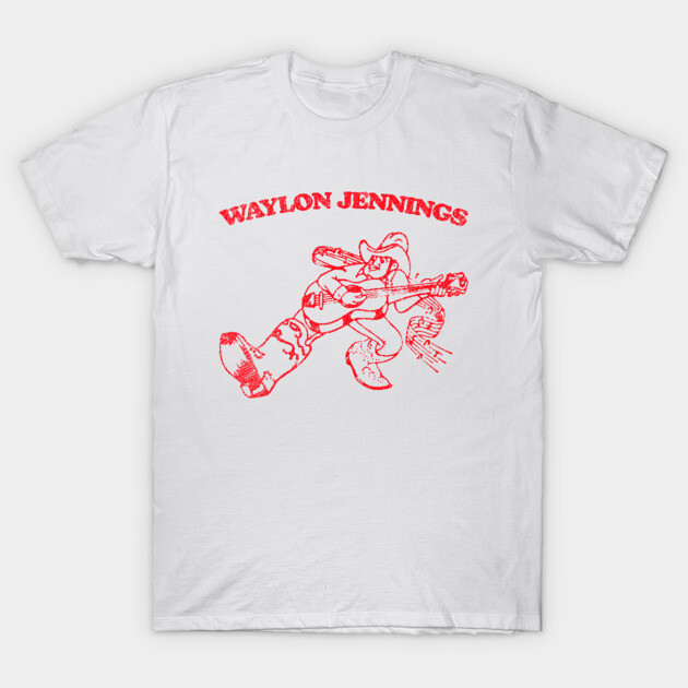 American Country Western Cowboy Instrument Sketch Graphic Crew Neck Tee