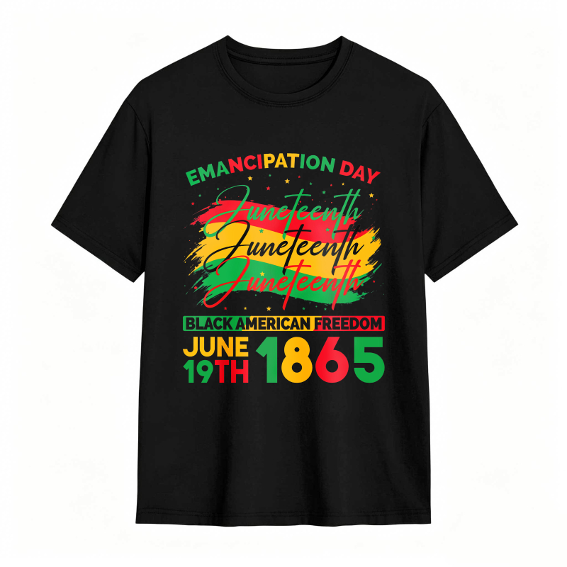 Emancipation Day Juneteenth Black American Freedom June 19th 1865 T-shirt