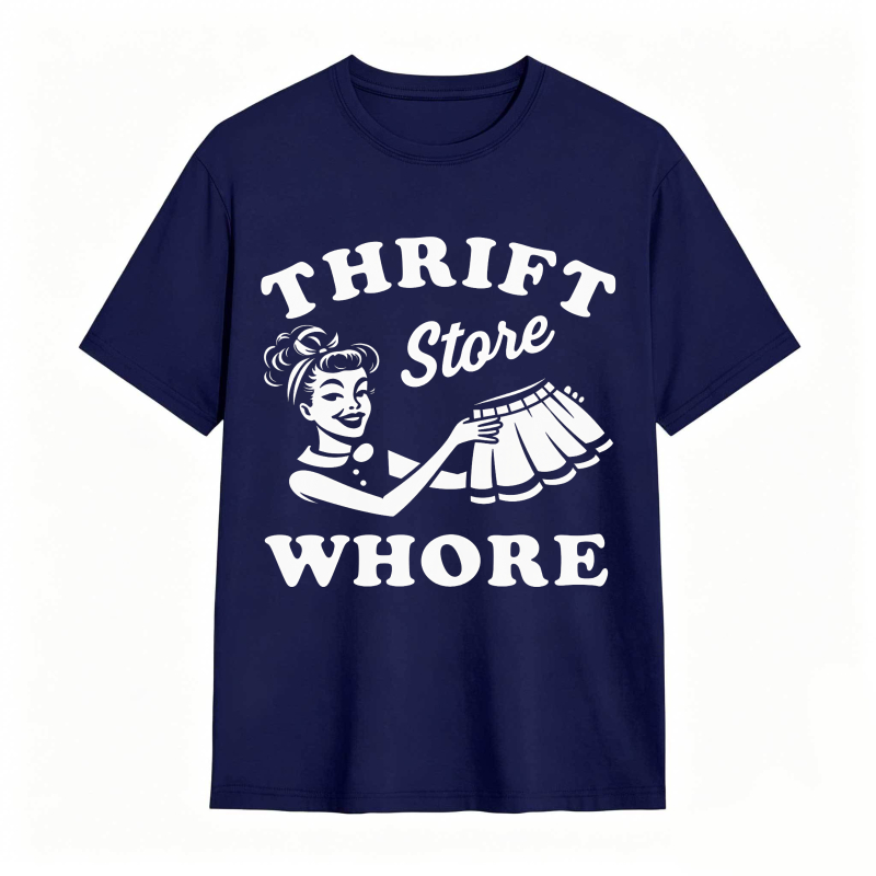 Thrift Store Whore Vintage Pinup Girl Design Unisex Classic T-shirt