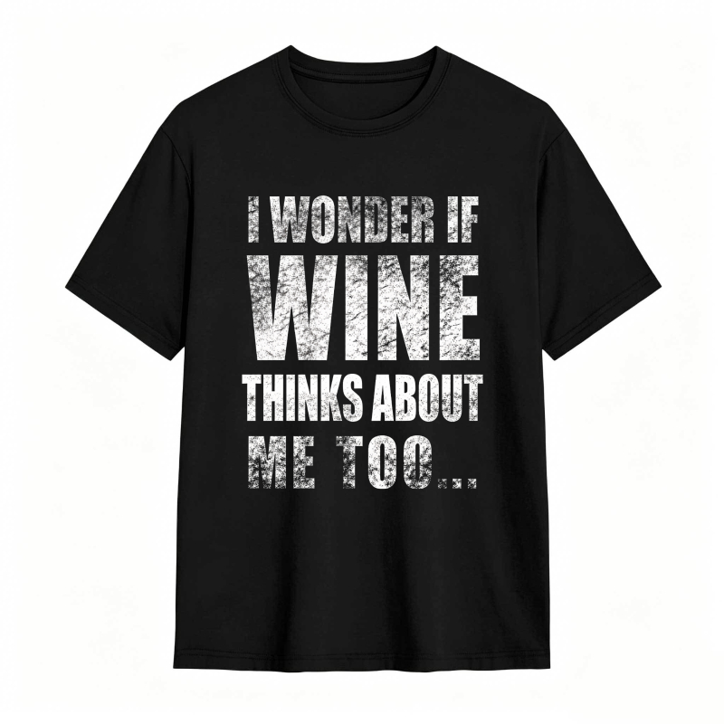 I Wonder If Wine Thinks About Me Too Unisex Classic T-shirt