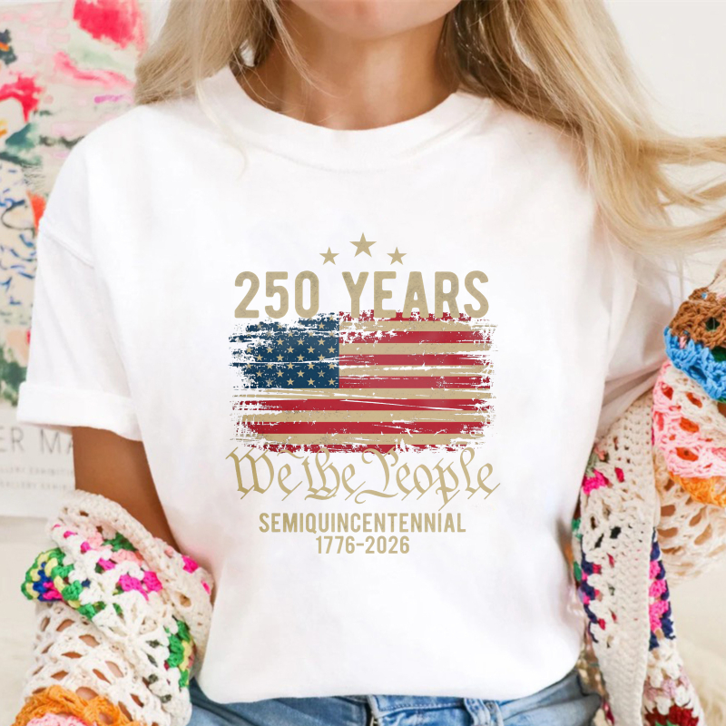 250 Years We The People American Flag Semiquincentennial 1776 2026 Unisex Classic T-shirt