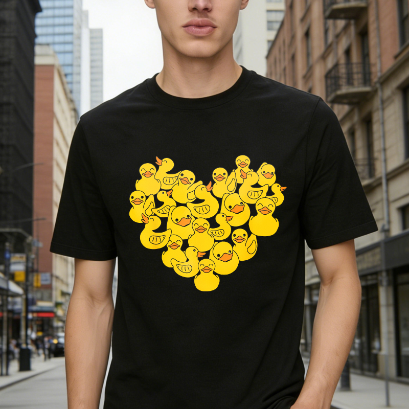 Duck Heart Pattern Unisex Classic T-shirt