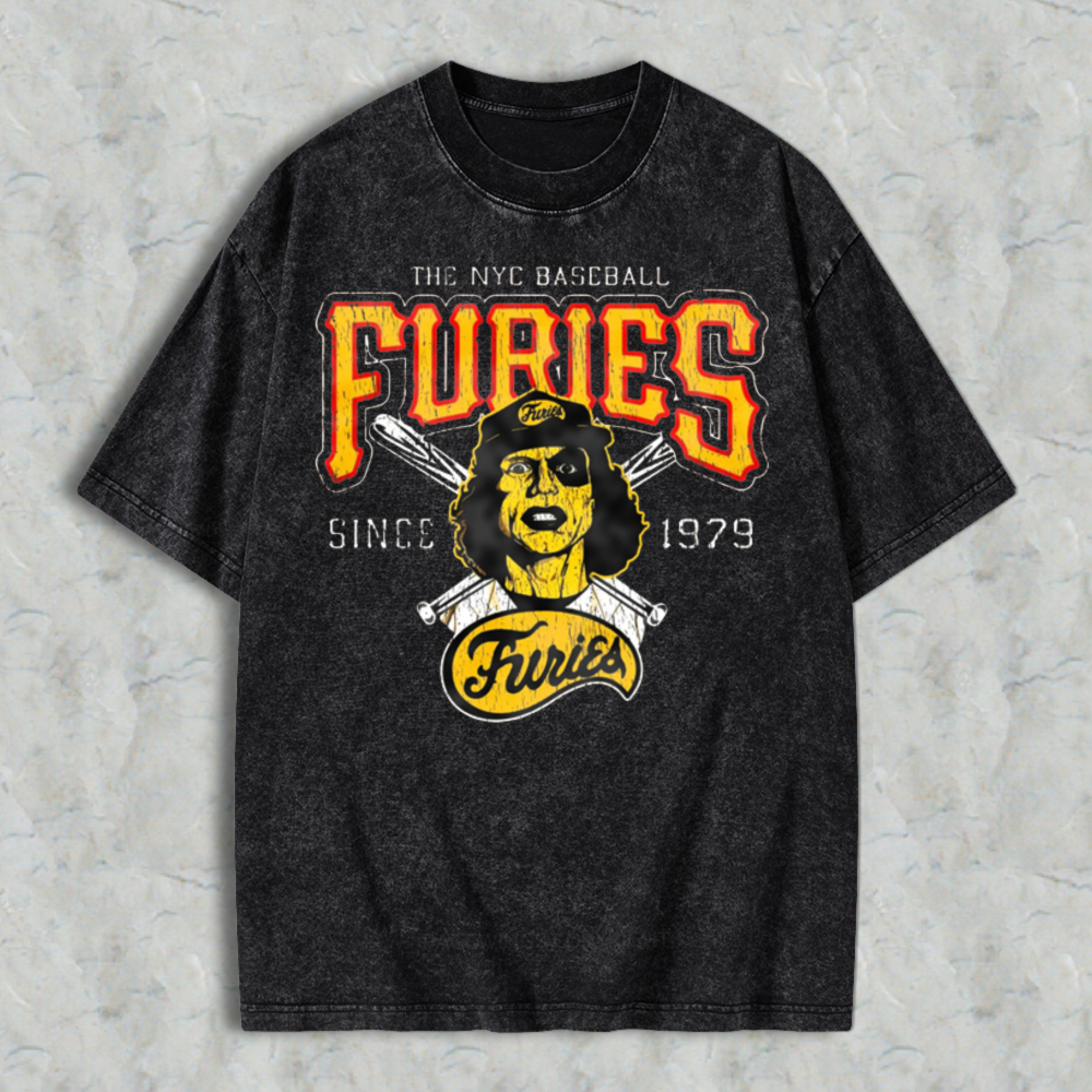 Nyc Baseball Furies Since 1979 Vintage Graphic Washed T-shirt