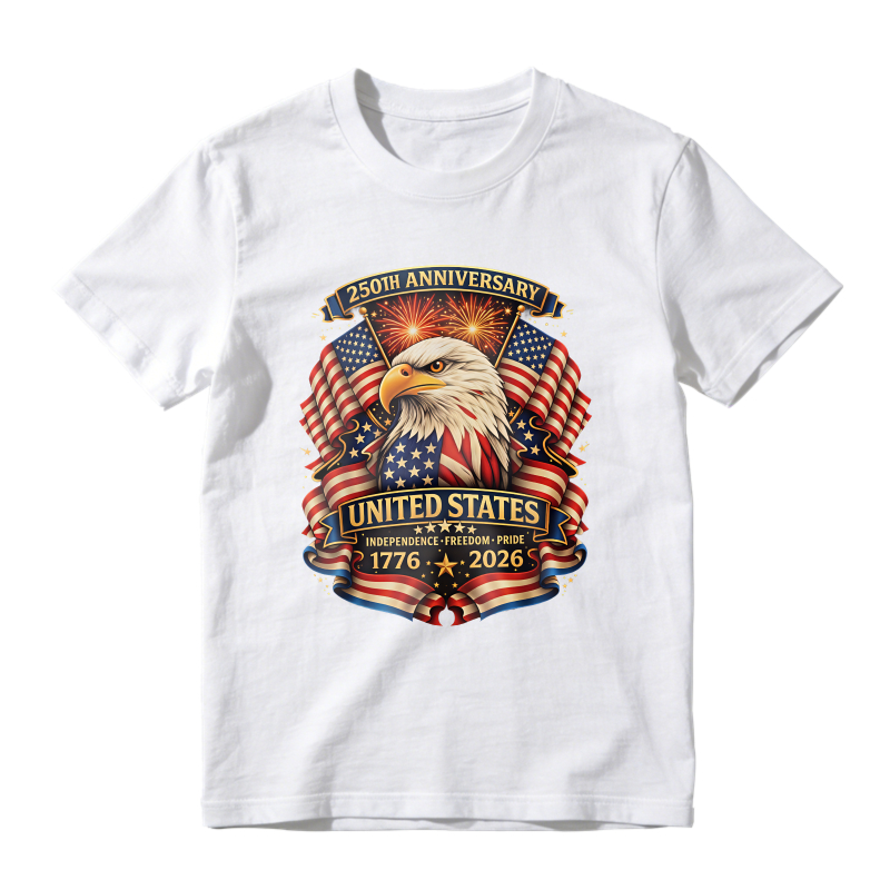 250th Anniversary United States Eagle Flag Independence Freedom Pride 1776 2026 Unisex Classic T-shirt