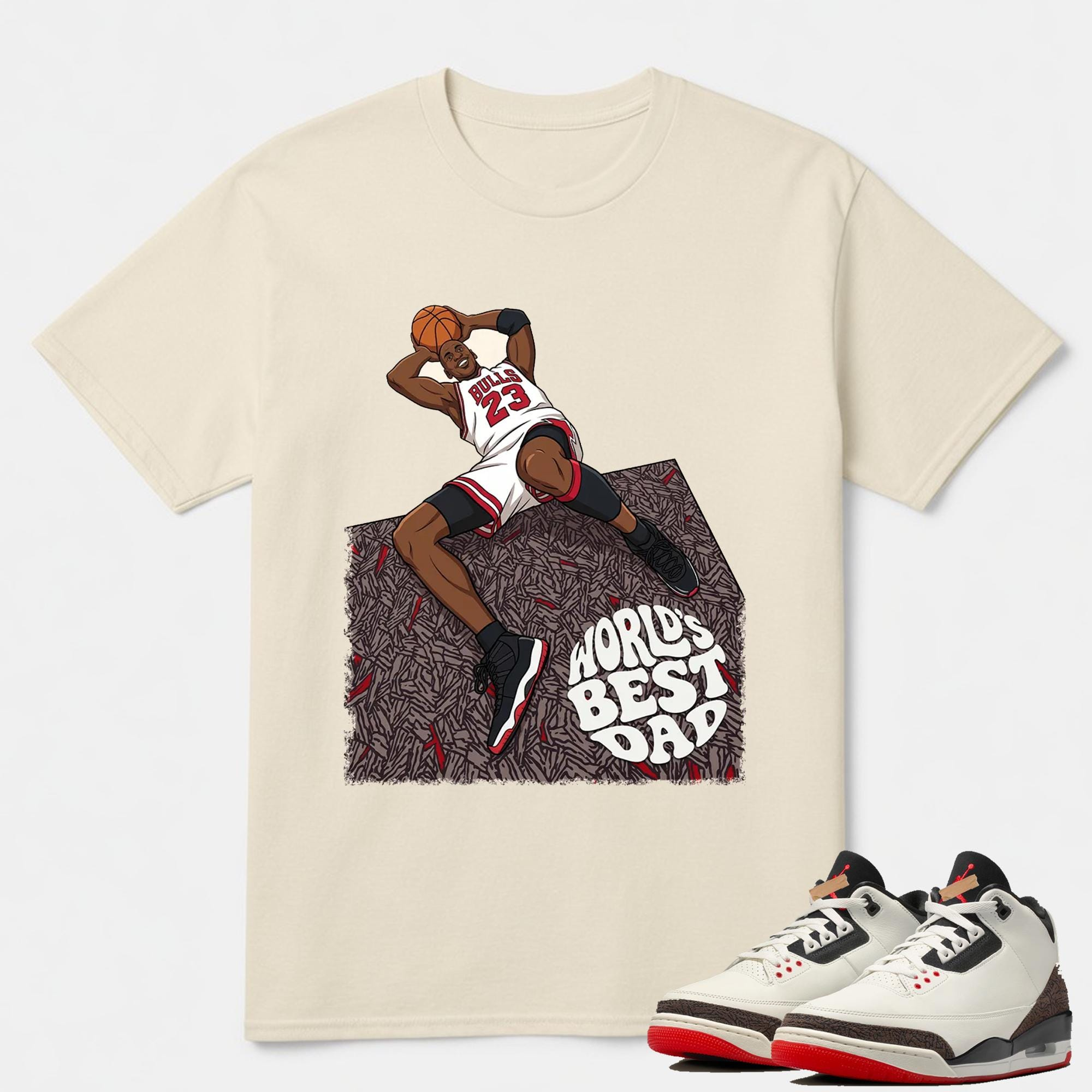 AJ3 World's Best Dad Matching Shirt