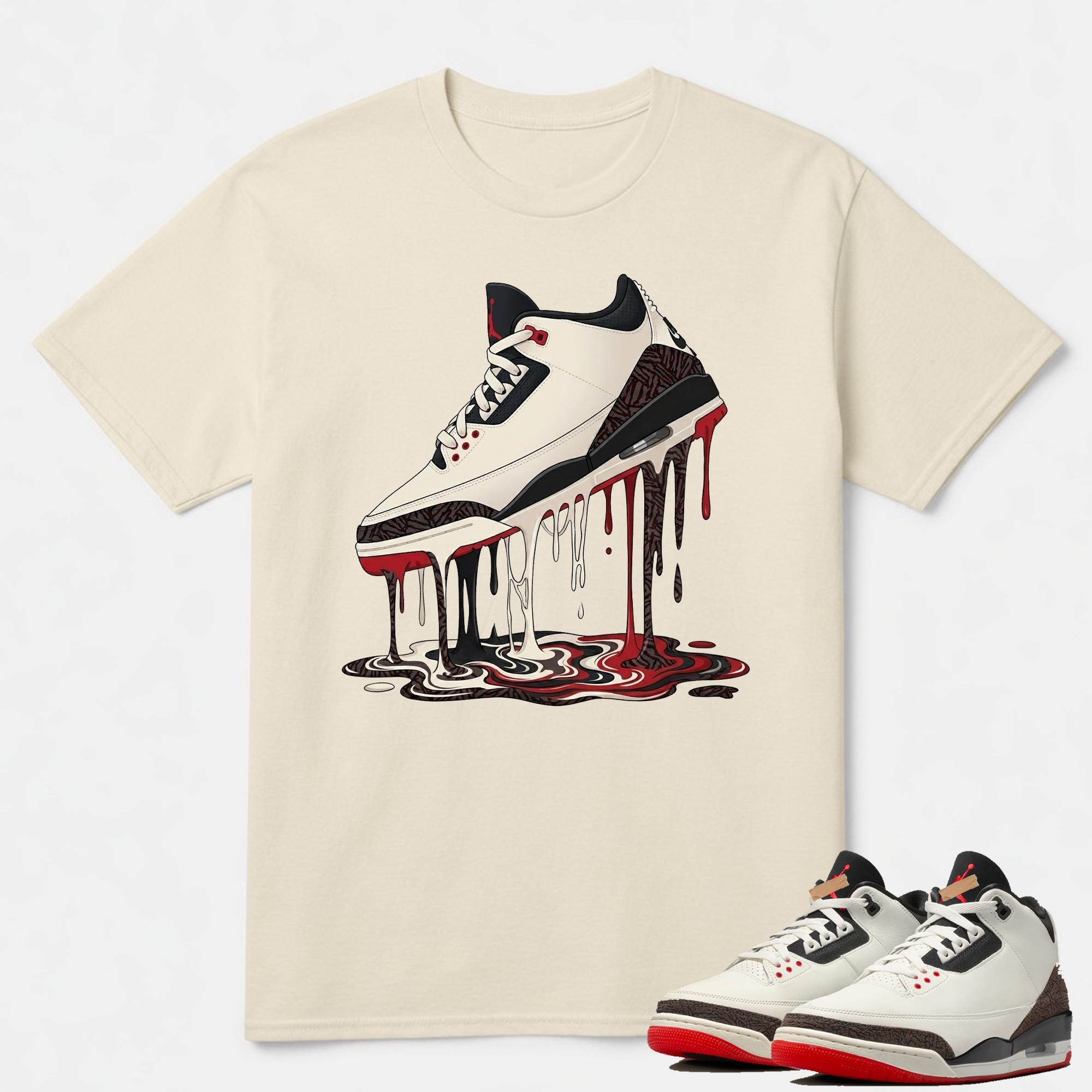 Dripping Shoe Shirt To Match Jordan 3 World's Best Dad