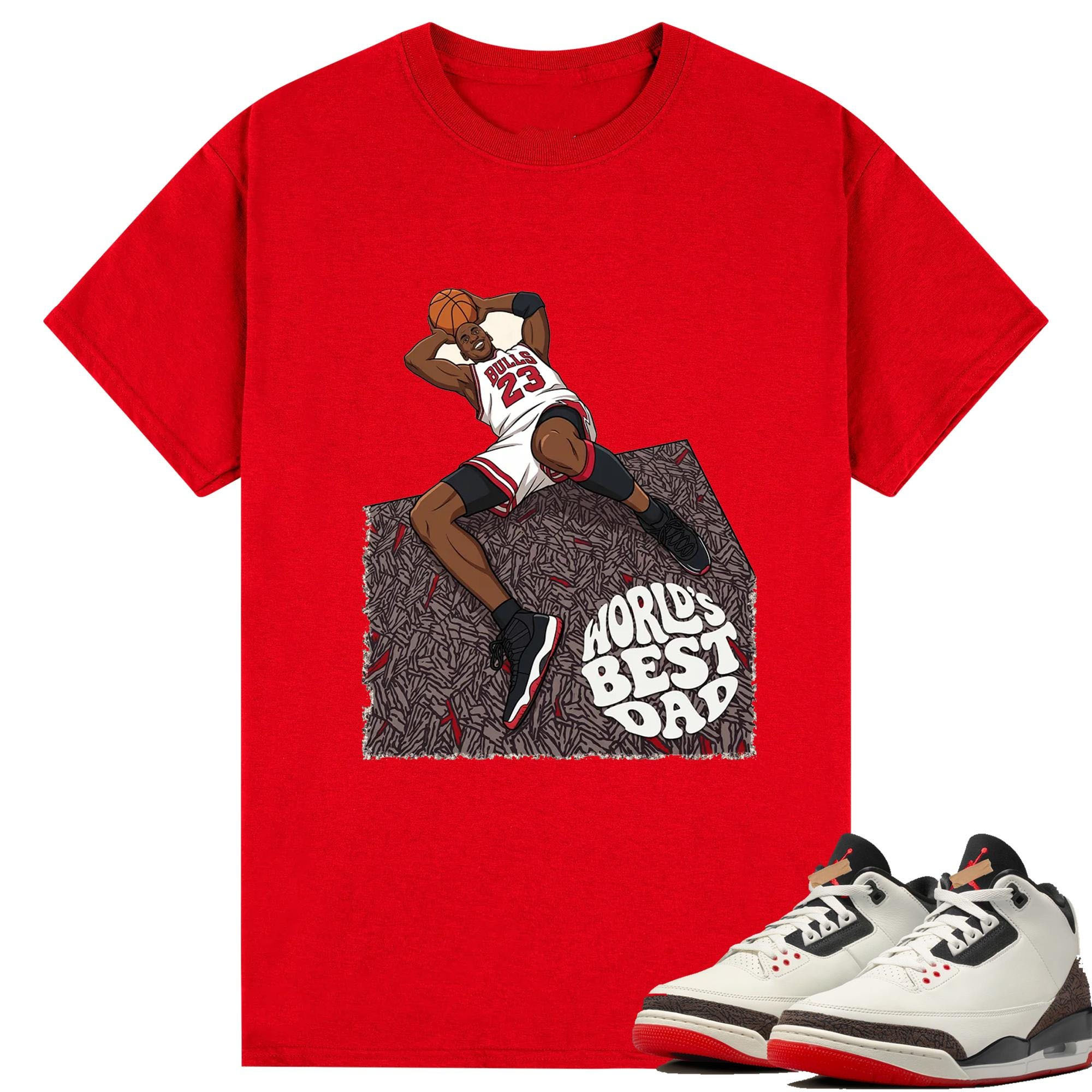 AJ3 World's Best Dad Matching Shirt