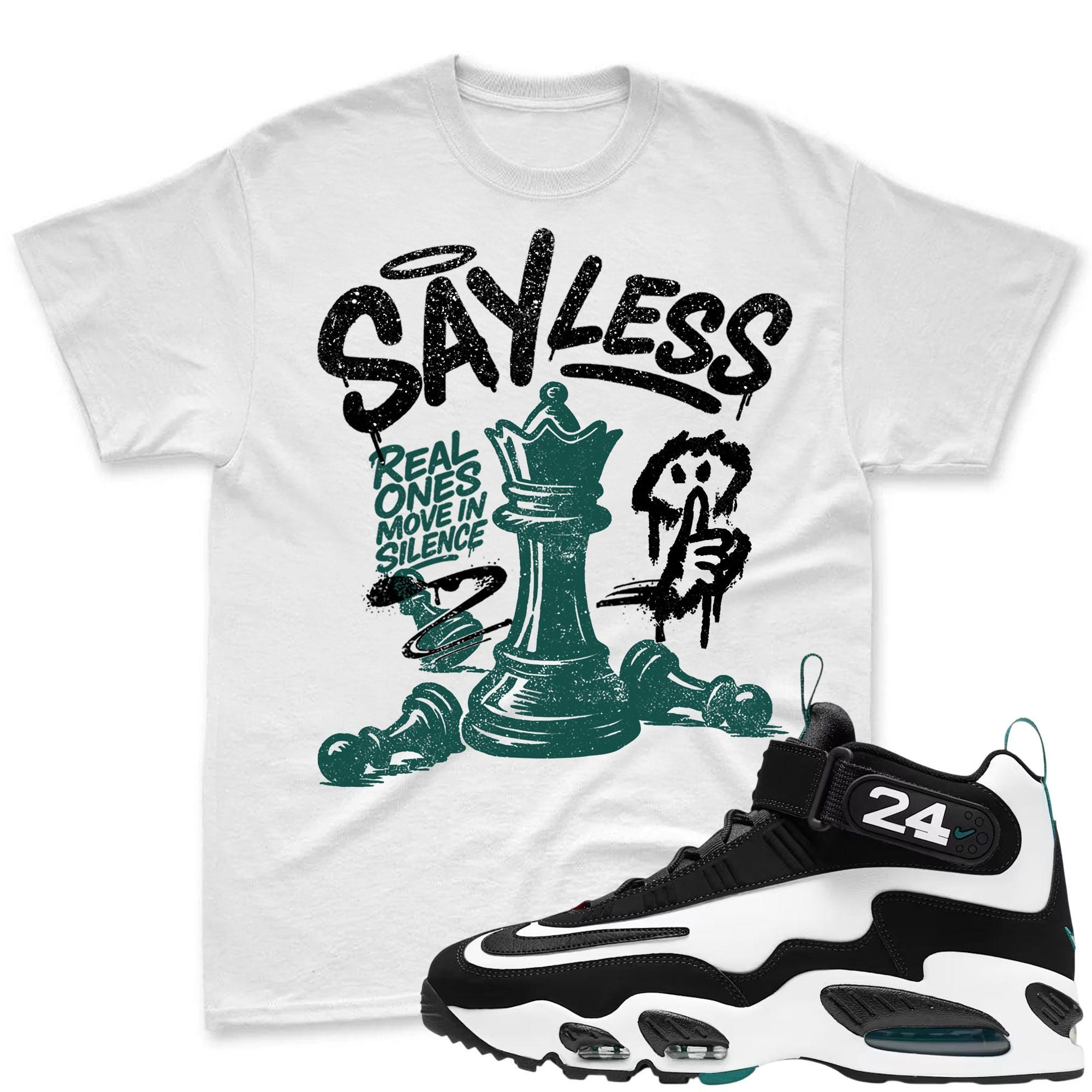 BLESSED! Shirt To Match Griffey Max 1 White and Fresh Water