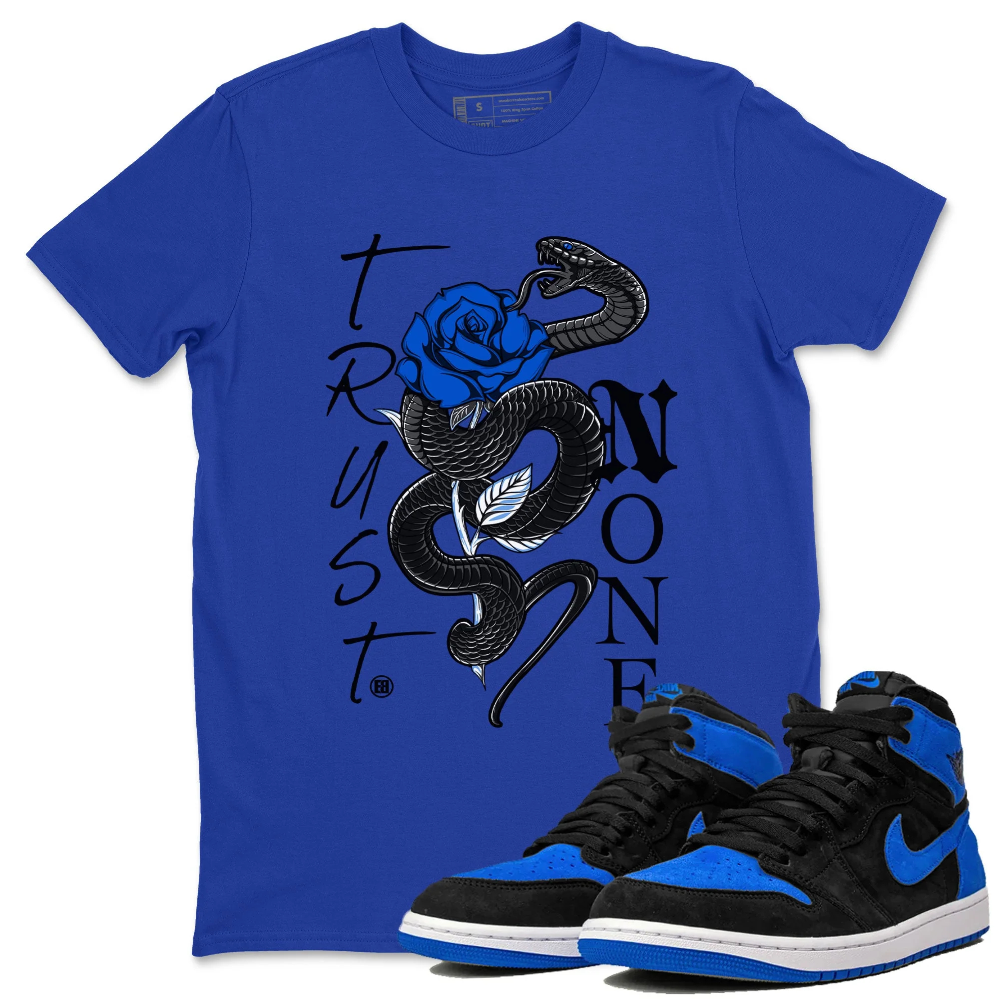 Trust None TEEWAVO Sneaker Tee - Air Jordan 1 Royal Reimagined