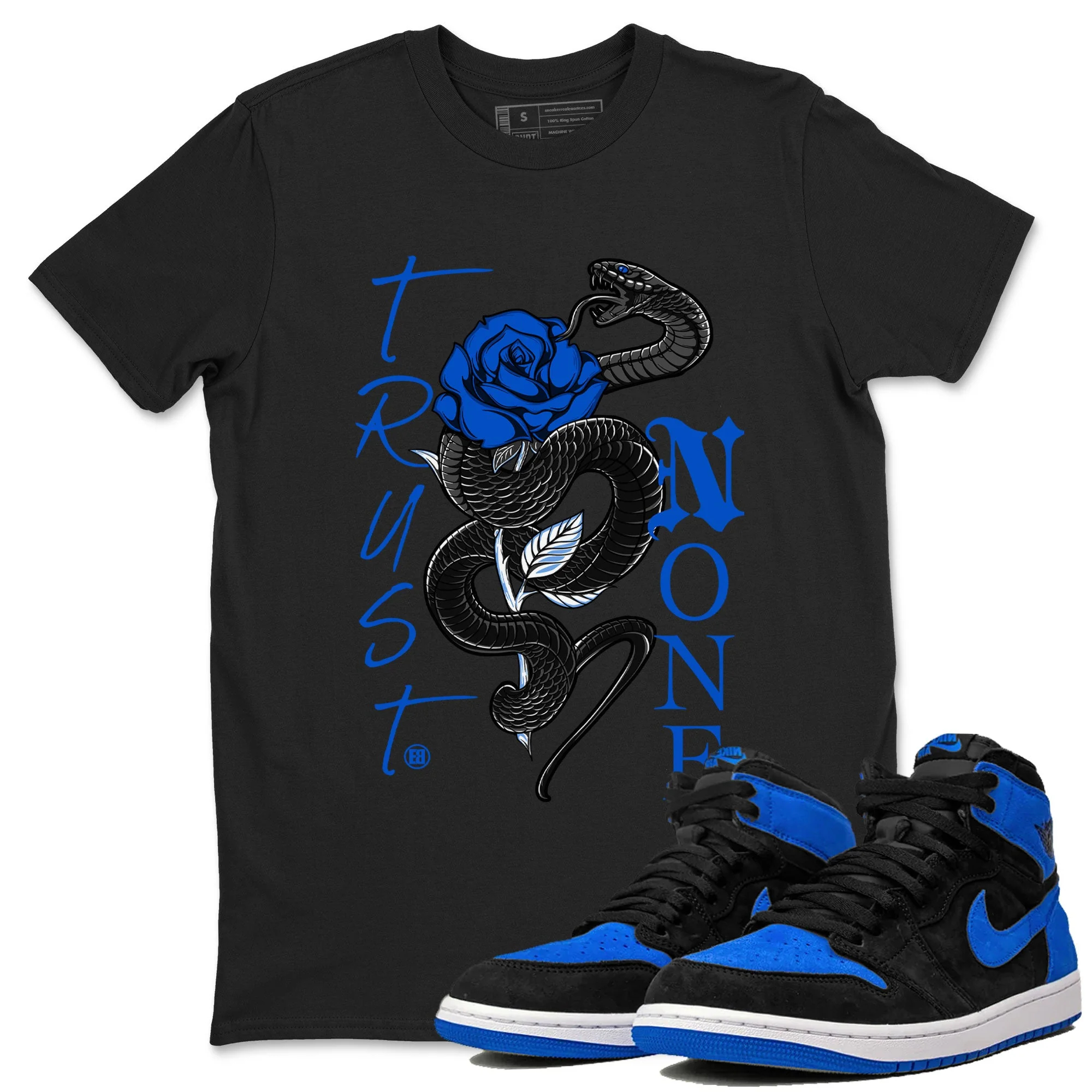 Trust None TEEWAVO Sneaker Tee - Air Jordan 1 Royal Reimagined